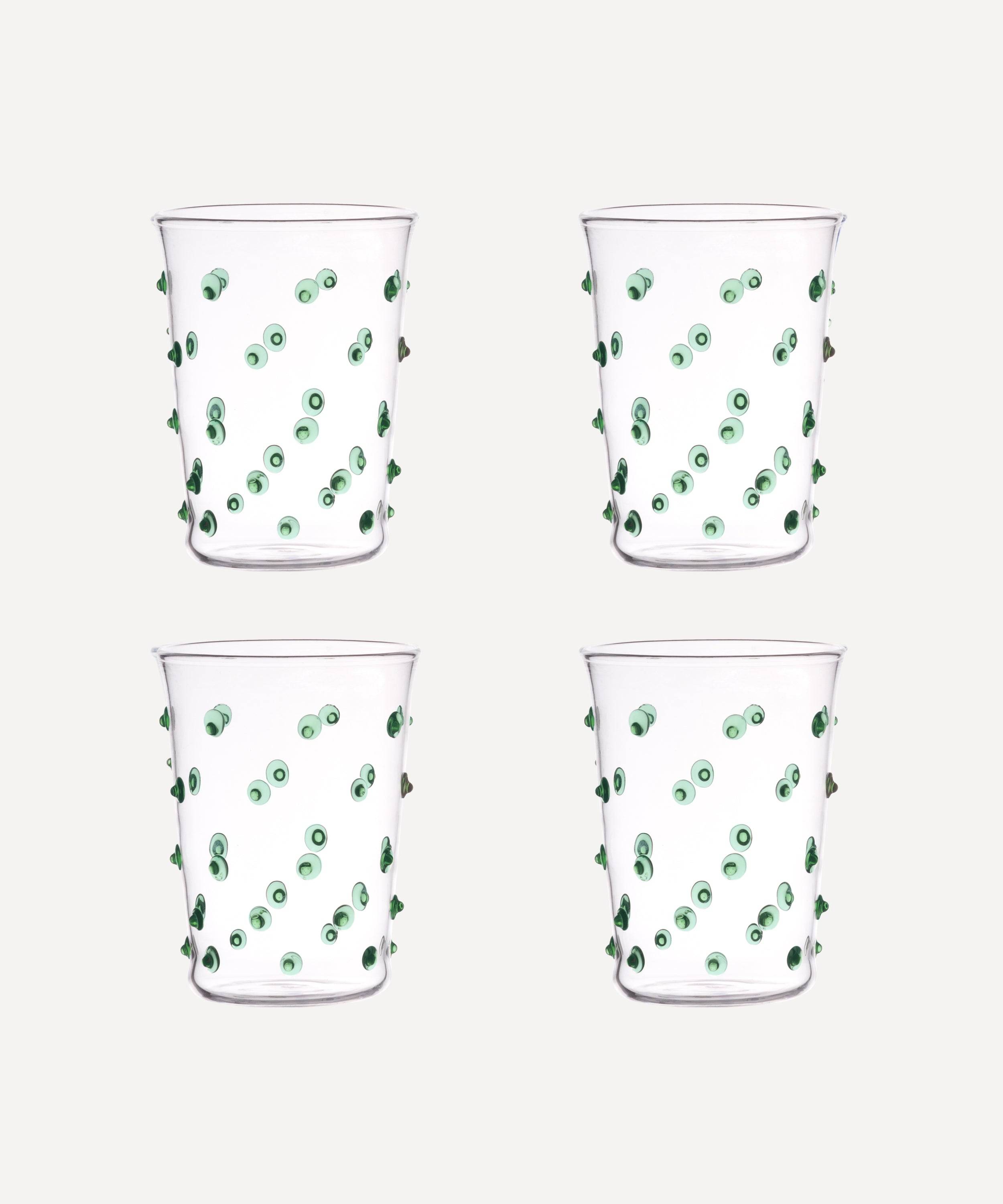 Green Pom Tumbler - Set of Four - Issy Granger