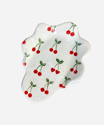 Cherry Amour Heart Spoon Rest - Glassette