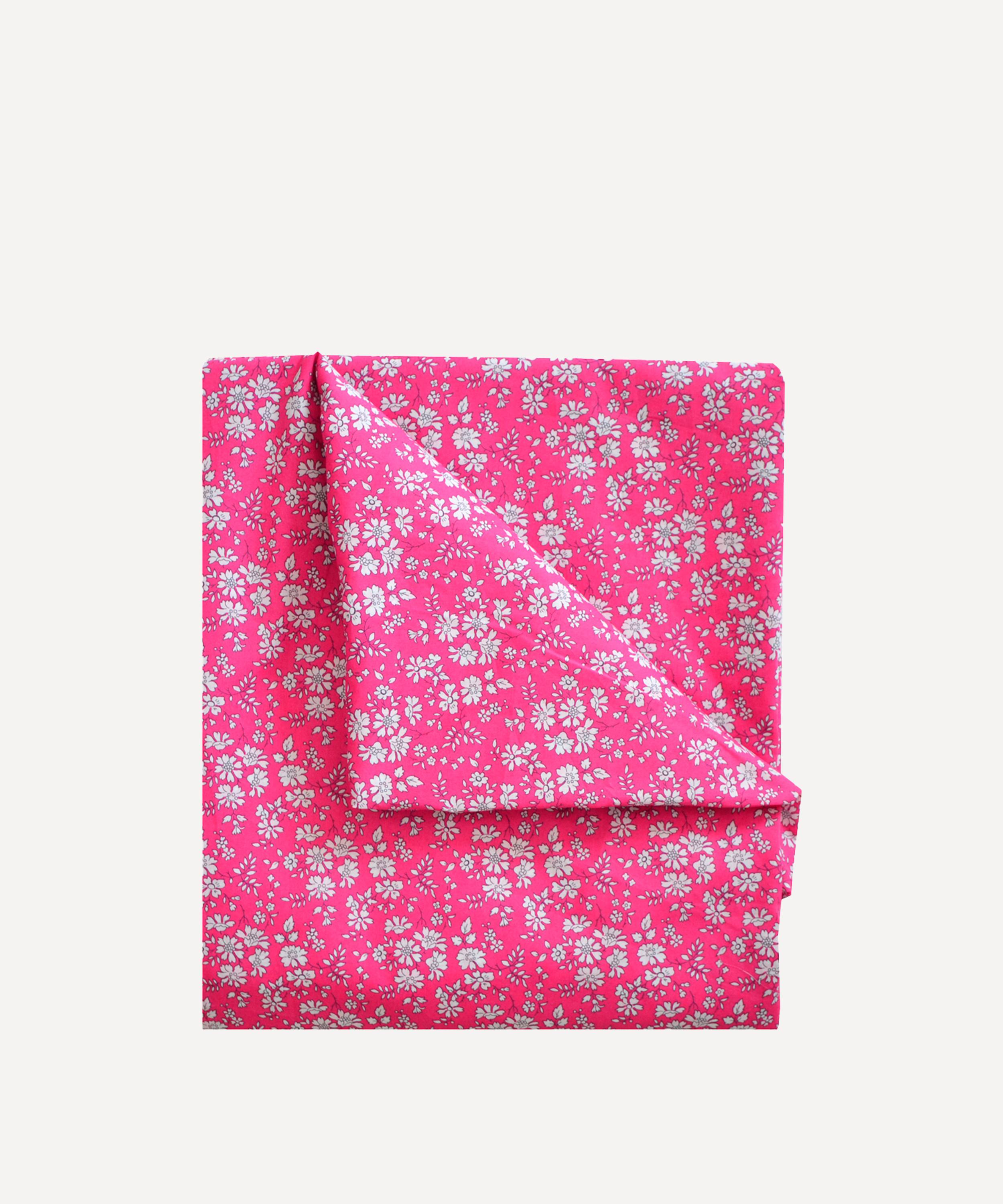 Flat Top Sheet made with Liberty Fabric CAPEL FUCHSIA Glassette