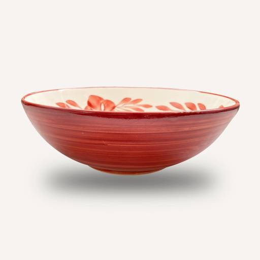 Flor Salad Bowl - Rust Red - Glassette