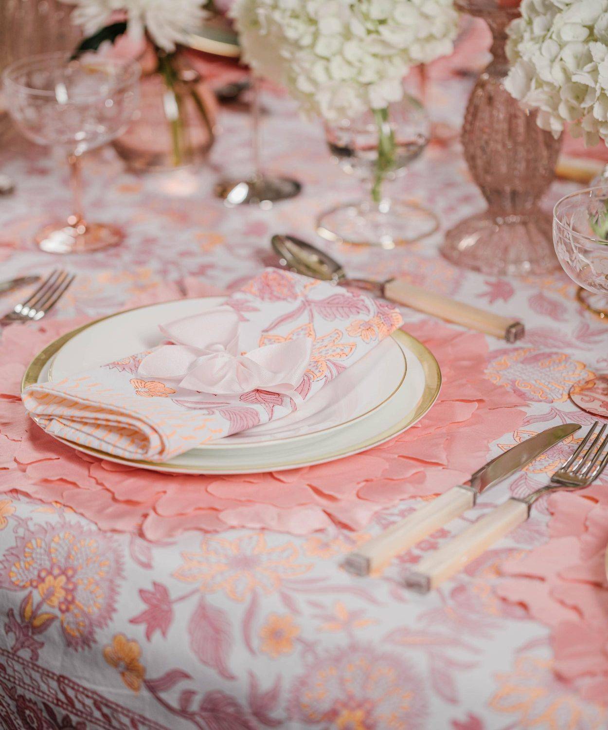 Indian Pink Tablecloth - Glassette