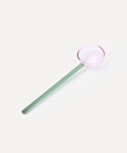 Duo Tone Spoon in Pink and Green - Glassette
