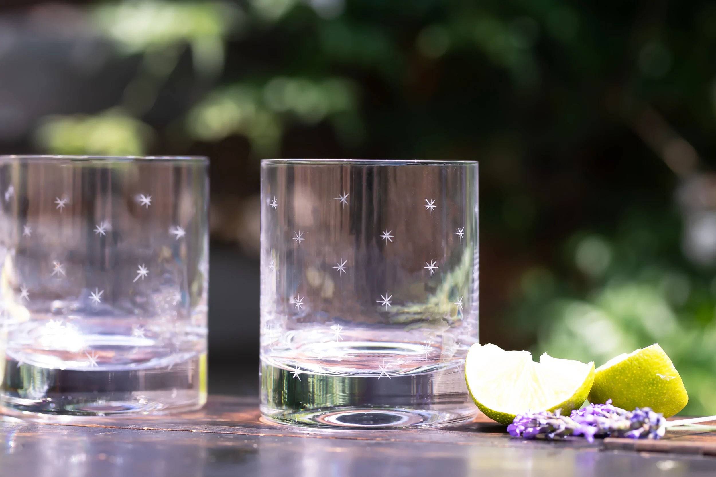 A Set Of Four Rose Crystal Cocktail Glasses With Lens Design, The Vintage  List